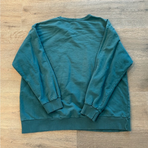 Boca Authentic Sportswear Teal Crewneck Sweatshirt Pullover Vintage 90s Retro - Picture 6 of 9